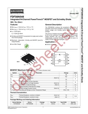 FDFS6N548 datasheet  